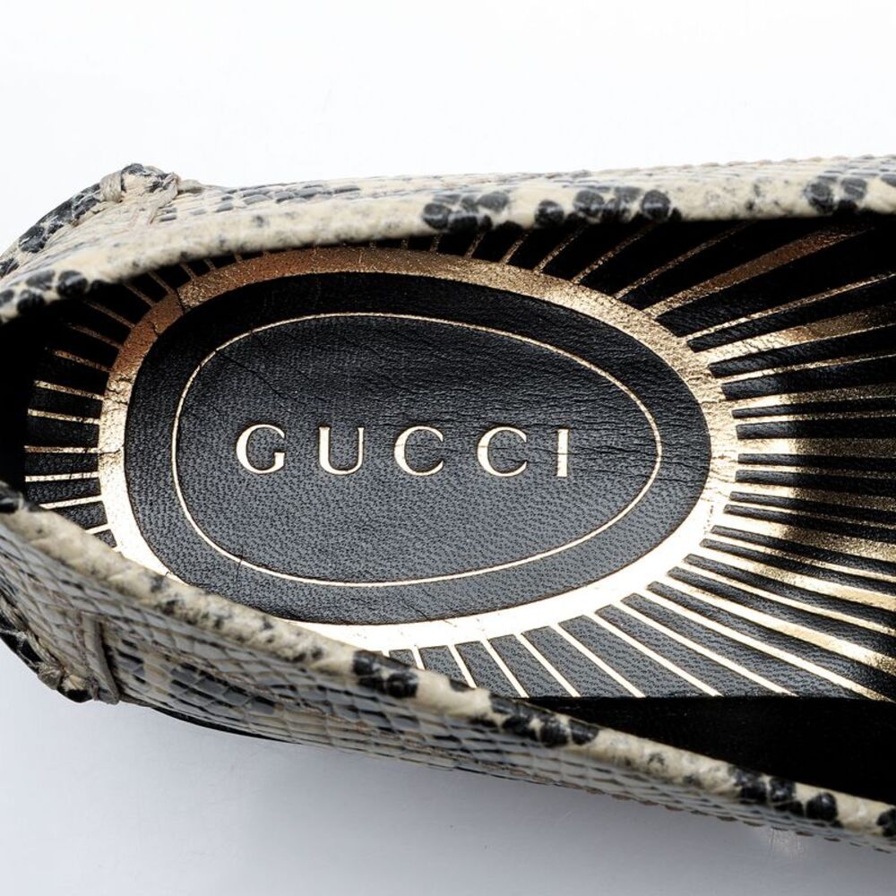 Gucci Python Embossed Logo Loafers - Size 7.5 / 37.5 - Picture 8 of 8